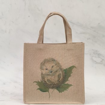 Mr Prickles Hedgehog Small Jute Bag