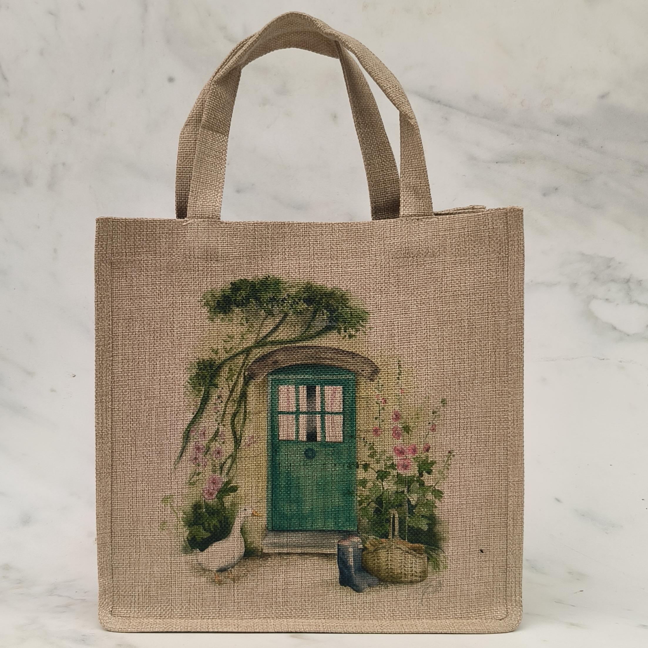 Cottage Life Small Jute Bag