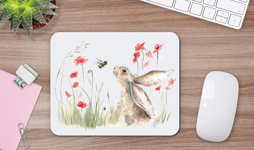 Love Country by Sarah Reilly -Mouse mat on desk