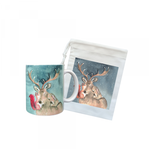 Christmas Cuddles Ceramic Mug with Bag
