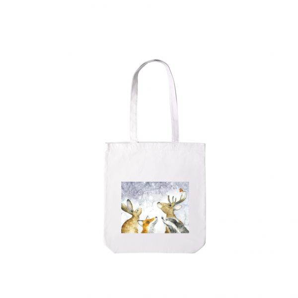 The First Snow Christmas Everyday Lightweight Tote Bag
