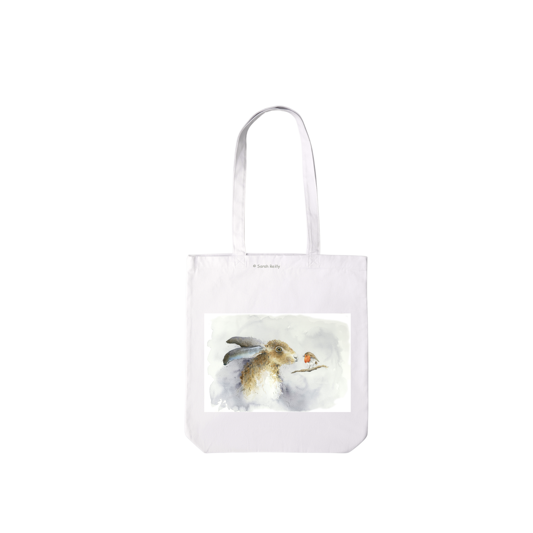 Hare & Robin Christmas Everyday Lightweight Tote Bag
