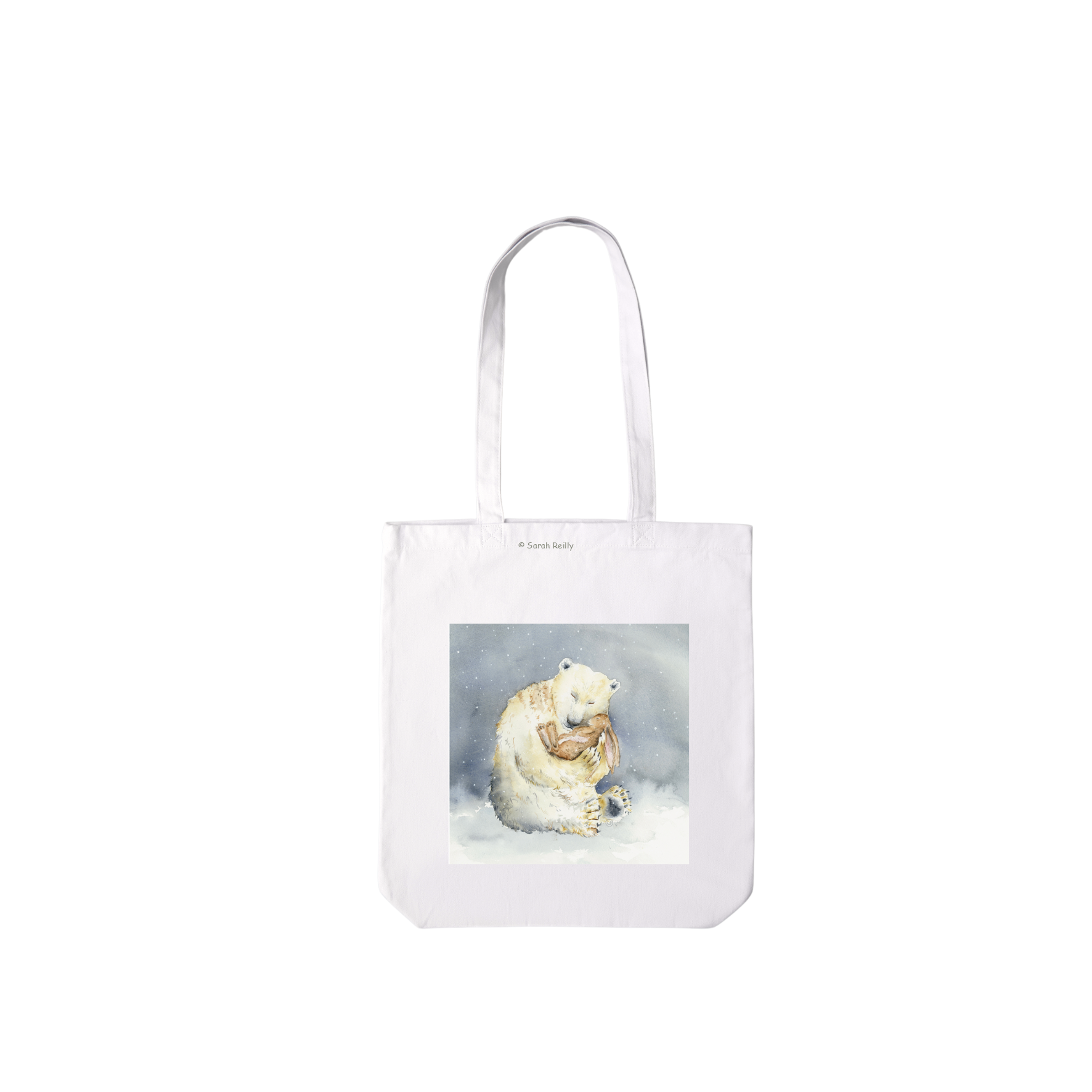 Snow Bear Christmas Everyday Lightweight Tote Bag
