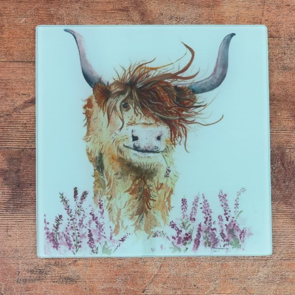 Highland Harriet Small Glass Cutting Board