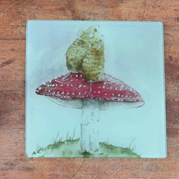 Moon Wishes Small Glass Cutting Board