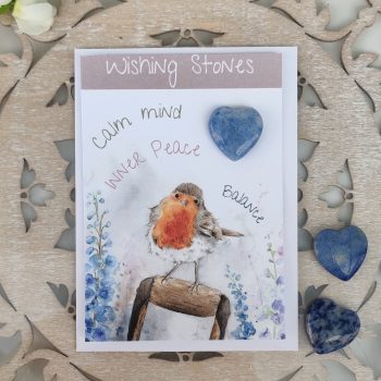 Inner Peace - Robin Wishing Stone Card