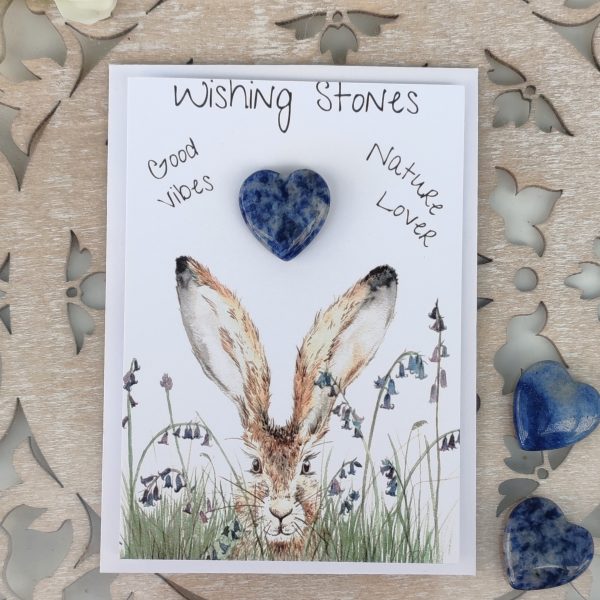 GOOD VIBES - Hare Wishing Stone Card