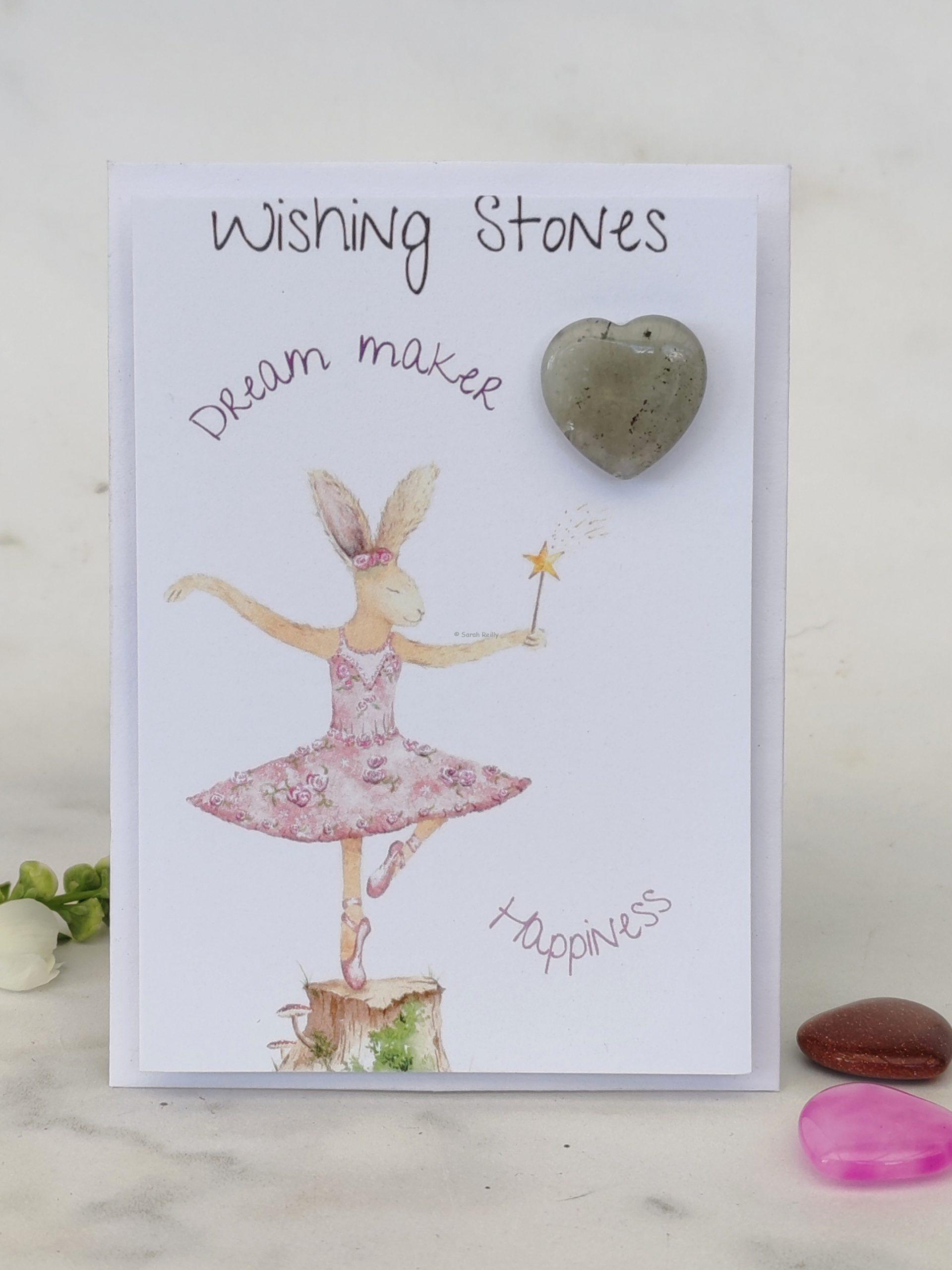 DREAM MAKER - Ballerina Bunny Wishing Stone Card - Image 4