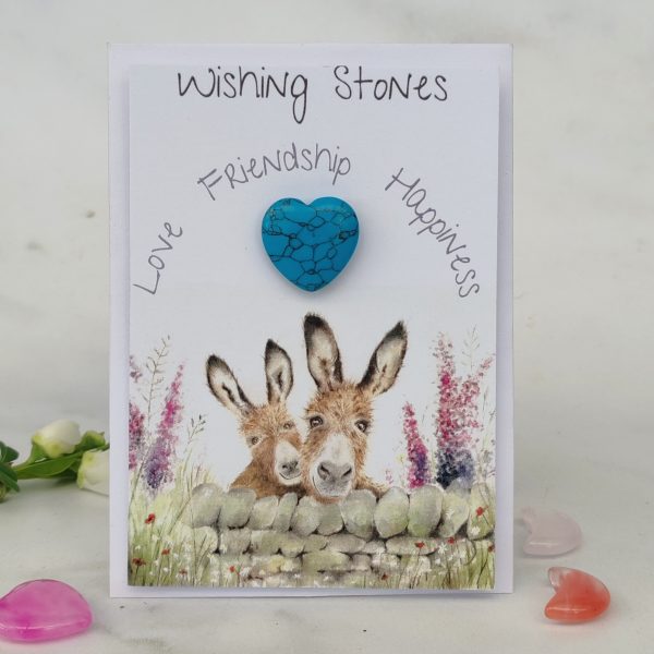 HAPPINESS - Donkeys Wishing Stone Card - Image 4