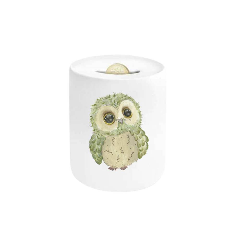 Baby Owl Ceramic Moneybox