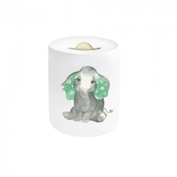 Green Elephant Ceramic Moneybox