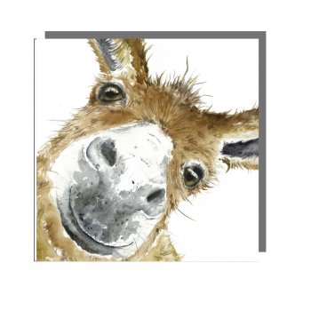 Strike a Pose Donkey Selfie Greeting Card