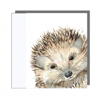 Peek-a-Boo Hedgehog Selfie Greeting Card