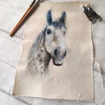 White Horse - Original Watercolour Artwork by Sarah Reilly
