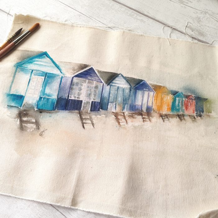 Beach Huts - Original Watercolour Artwork by Sarah Reilly