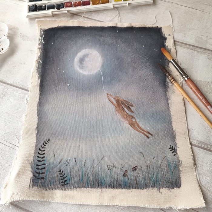 Away with the Moon - Original Watercolour Artwork by Sarah Reilly