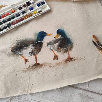 Catching up on the Gossip - Original Artwork
