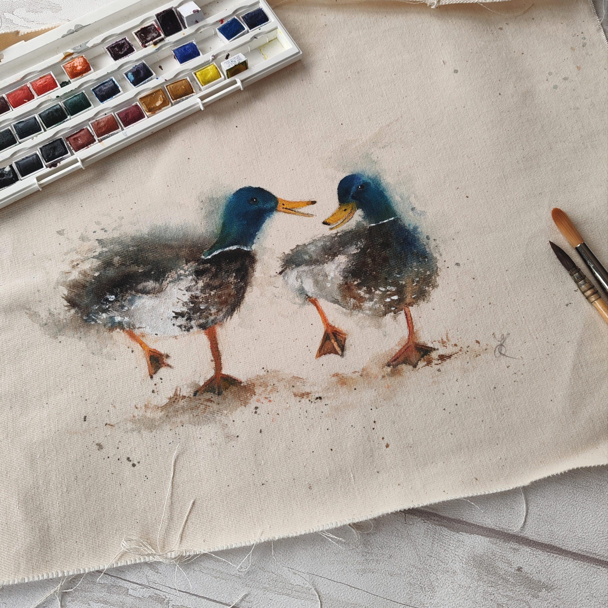 Catching up on the Gossip - Original Artwork