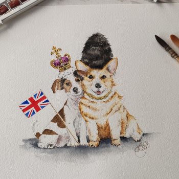 "Dressed for a King" Jubilee Limited Edition Design - Original Artwork