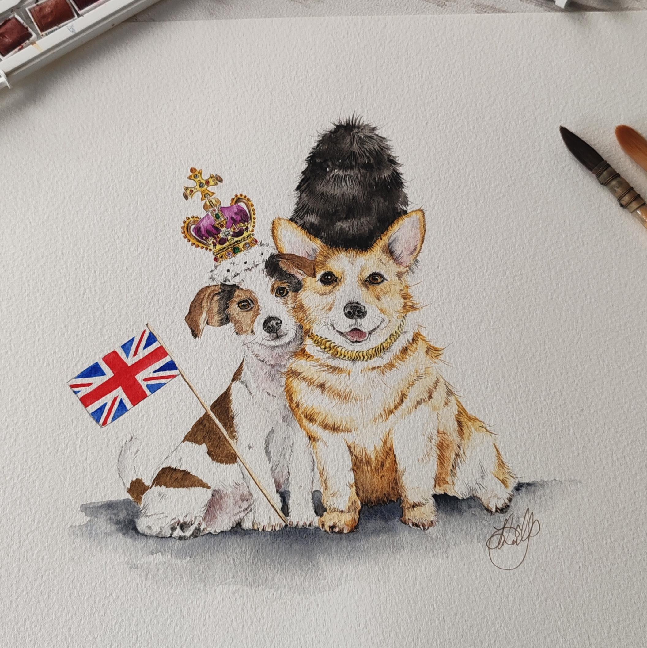"Dressed for a King" Jubilee Limited Edition Design - Original Artwork