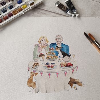 "Dressed for a King" Jubilee Limited Edition Design - Original Artwork