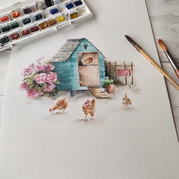 "The Hen House" - Original Artwork