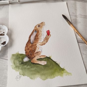 Hare with a Heart - Original Artwork