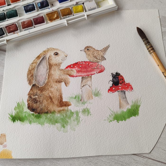 Bunny and Friends - Original Artwork