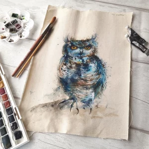 The Watcher - Original Watercolour Artwork by Sarah Reilly