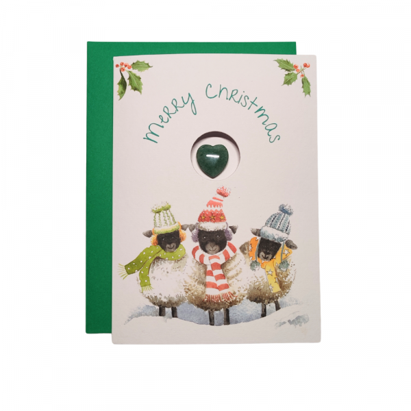 The Sheep Choir - "Green Aventurine" Crystal Card - Image 2
