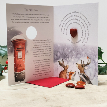 The First Snow - "Red Jasper" Crystal Card