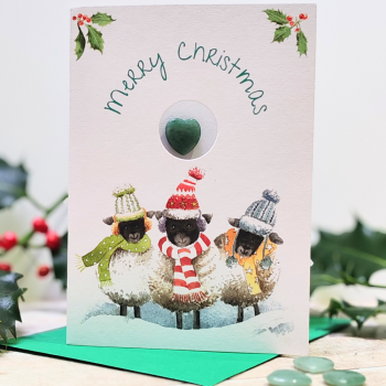 The Sheep Choir - "Green Aventurine" Crystal Card