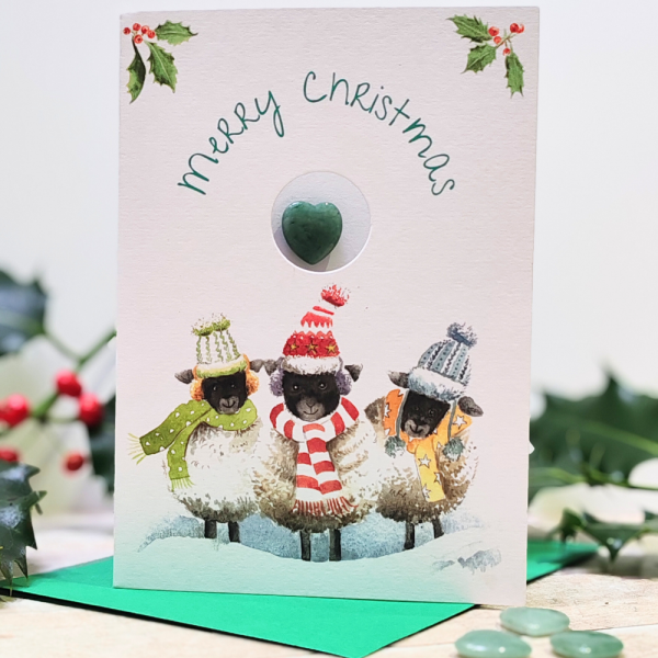 The Sheep Choir - "Green Aventurine" Crystal Card