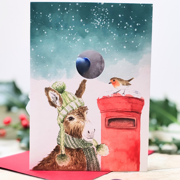 The Christmas Post - "Blue Topaz" Crystal Card - Image 2