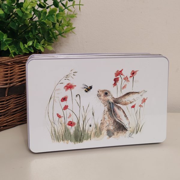 "Bee Lovely" Rectangle Cake/Biscuit Tin