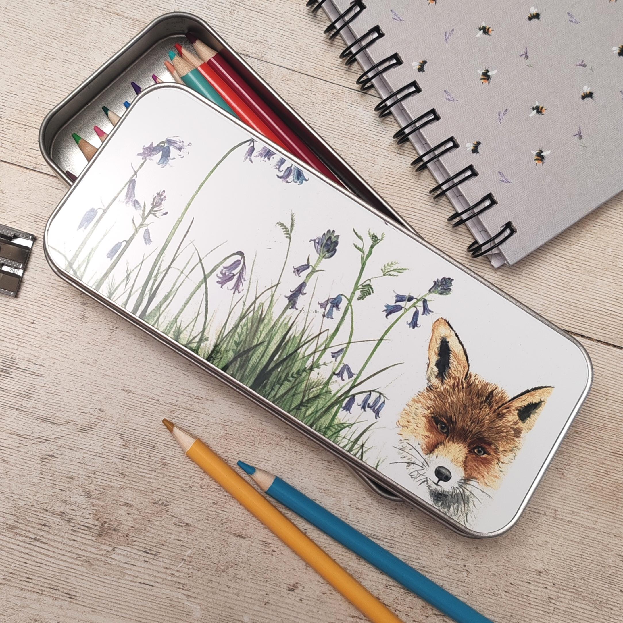 "Ever Watchful Fox" Pencil Tin