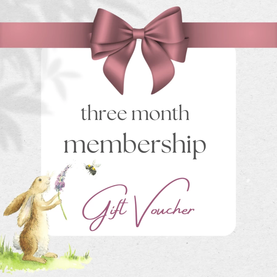 Love Country Studio three month gift voucher