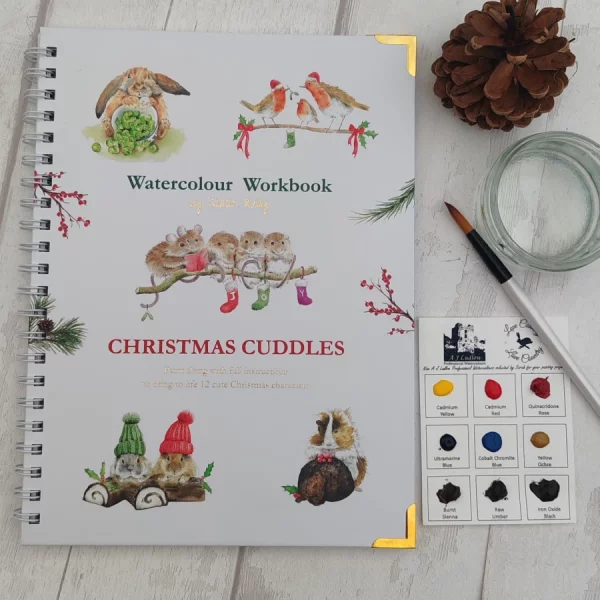 Watercolour Workbooks - Christmas Cuddles