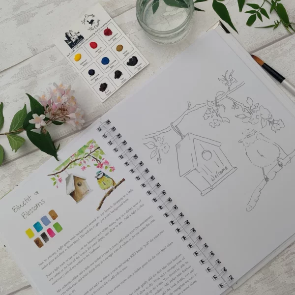 Lovecountry by Sarah Reilly - Watercolour Workbooks - Woodland Wild Life