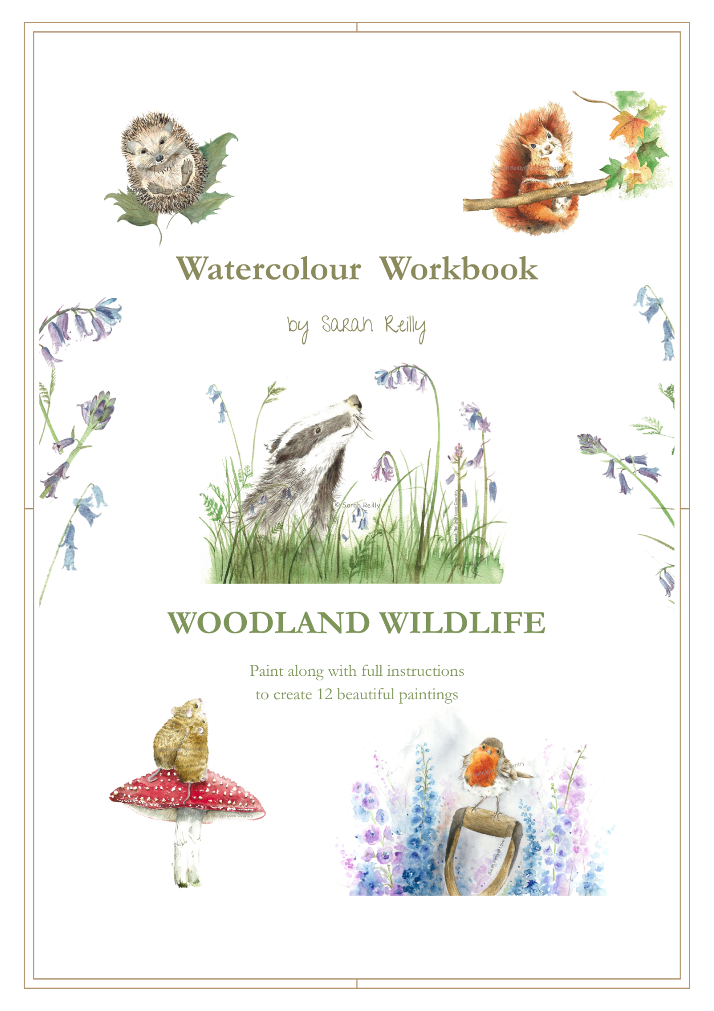 Watercolour Workbooks - Woodland Wildlife (Pre-Order)