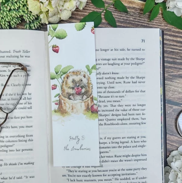 Heggy and Strawberries Bookmark
