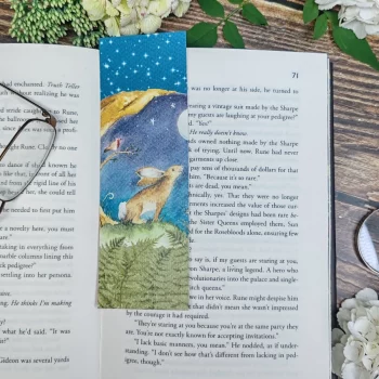 Wishes to the Moon Bookmark