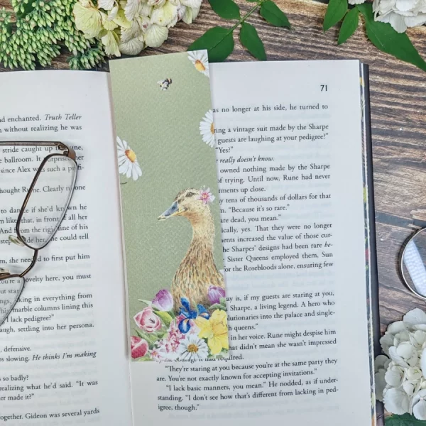 Duck and Daisies Bookmark