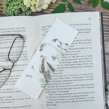 Blissful Badger Bookmark