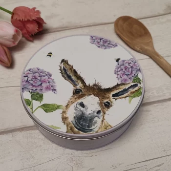 donkey and hydrangea