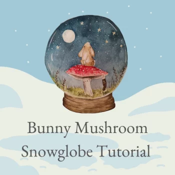 Bunny Mushroom Snowglobe Kit