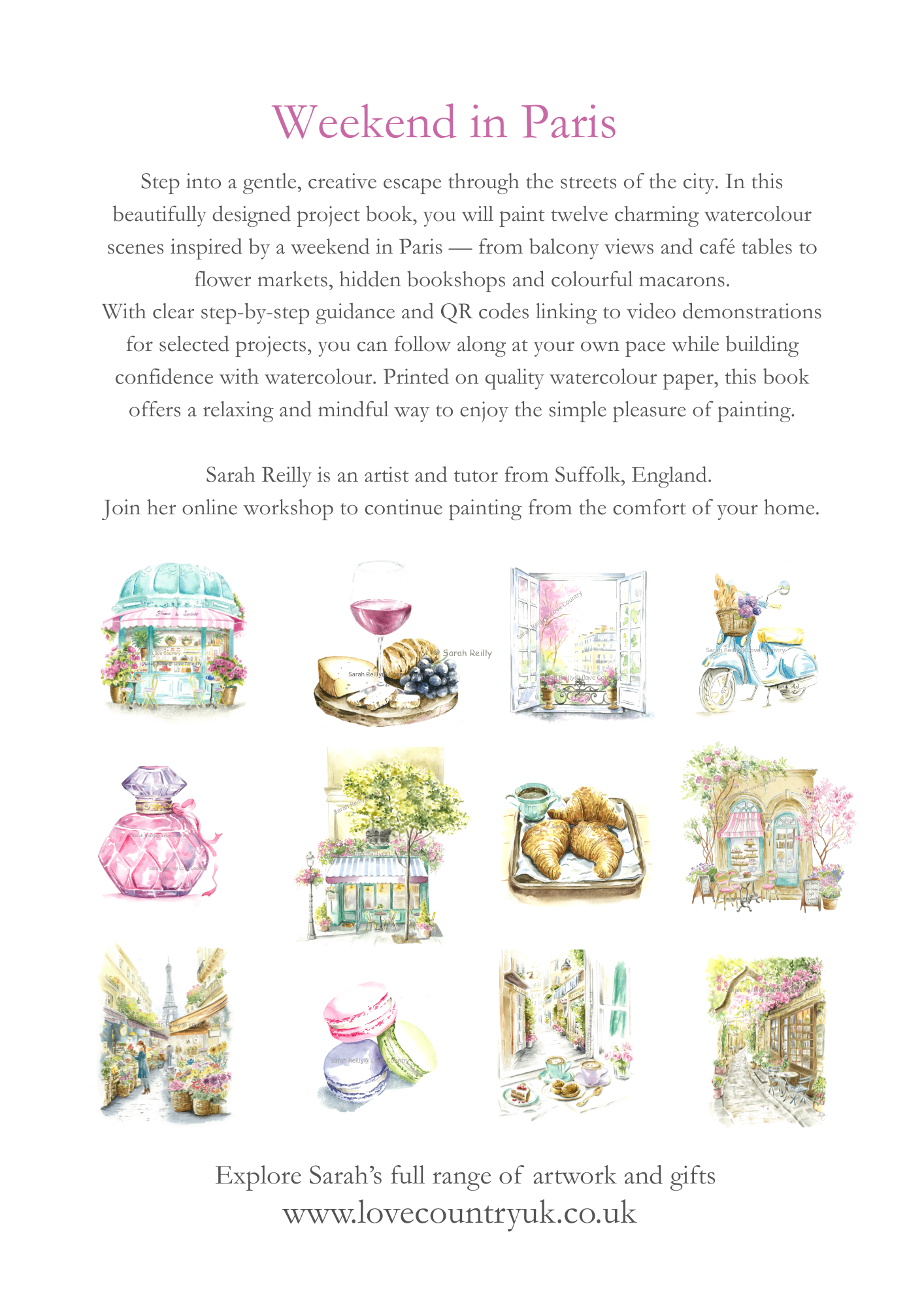 Watercolour Workbooks - Weekend in Paris (Pre-Order) - Image 4
