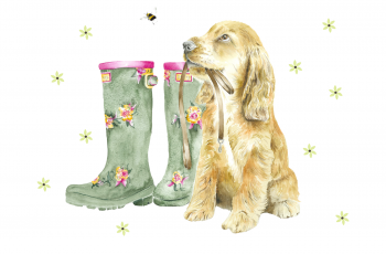 "Walkies" Rectangle Cake/Biscuit Tin