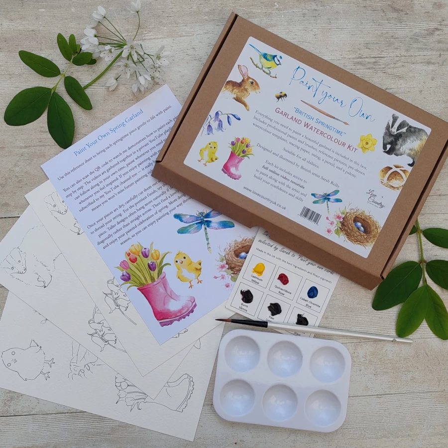 love country - Garland paint your own watercolour kits (3)