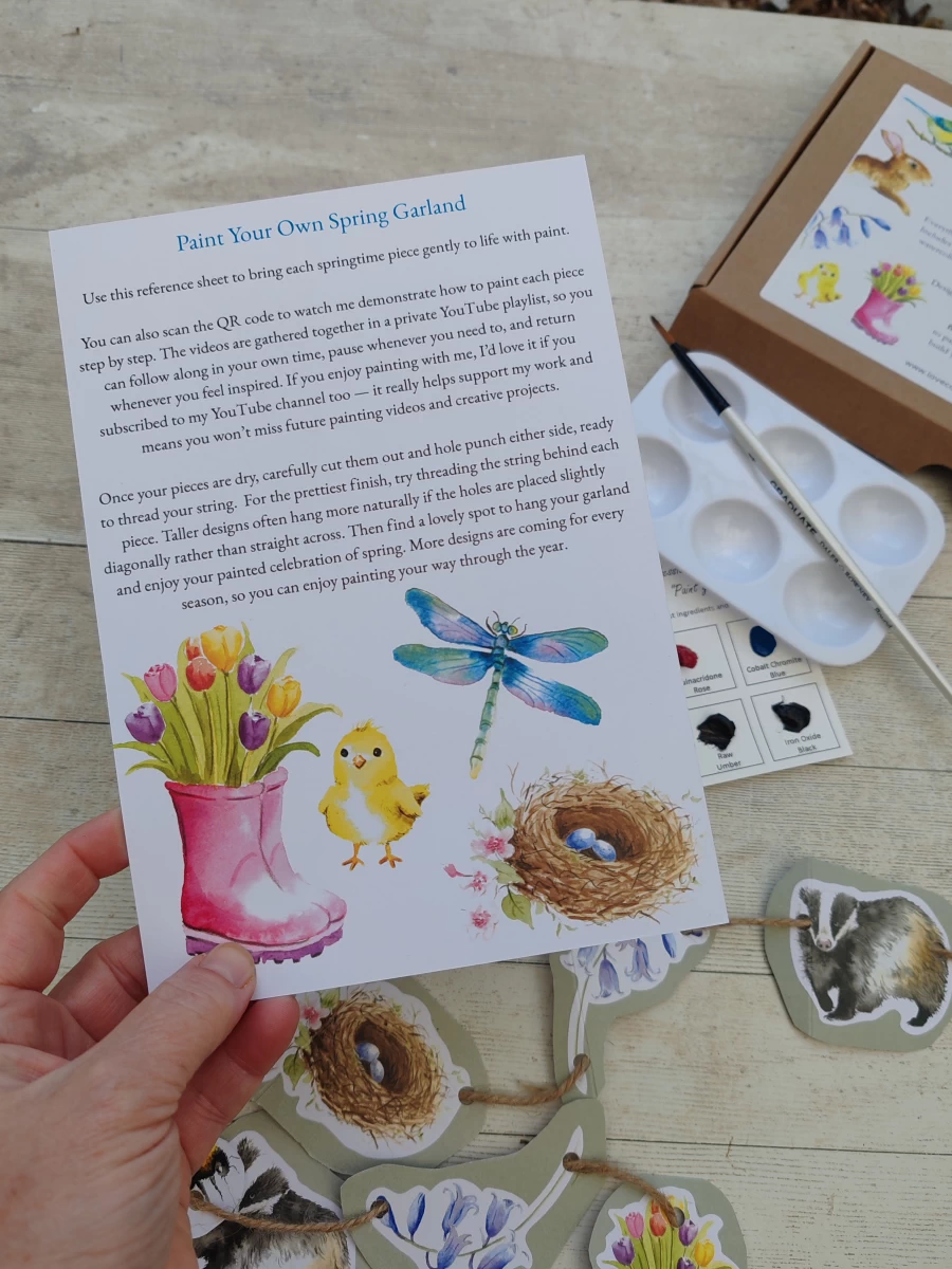Paint your own kit - British Springtime Garland Kit - Image 7